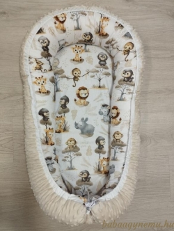 Bébiszafari- bézs minky - Babafészek termék főképe